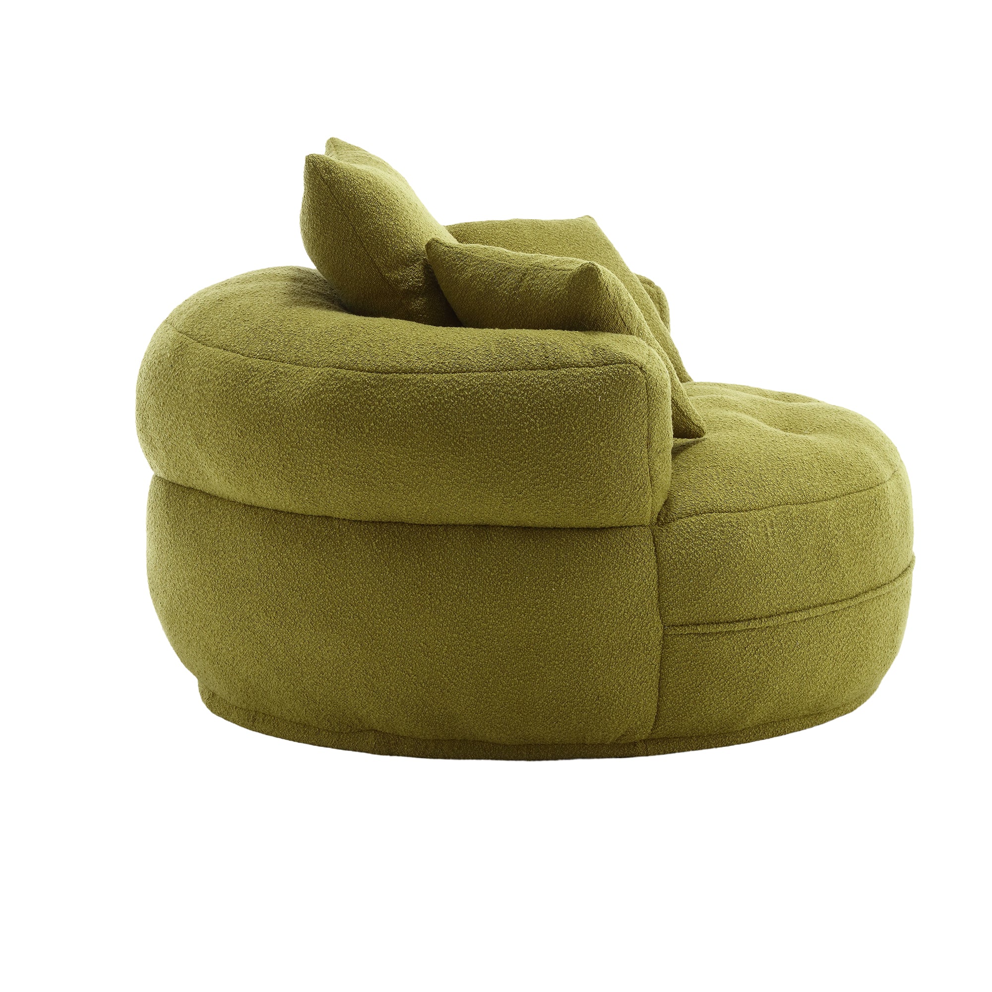Chenille Sponge single sofa,No Assembly Required,Fluffy Modern Sleeper