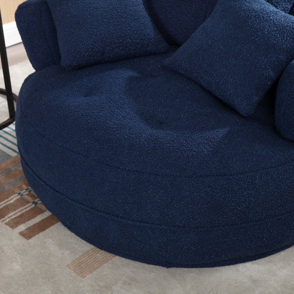 Chenille Sponge single sofa,No Assembly Required,Fluffy Modern Sleeper