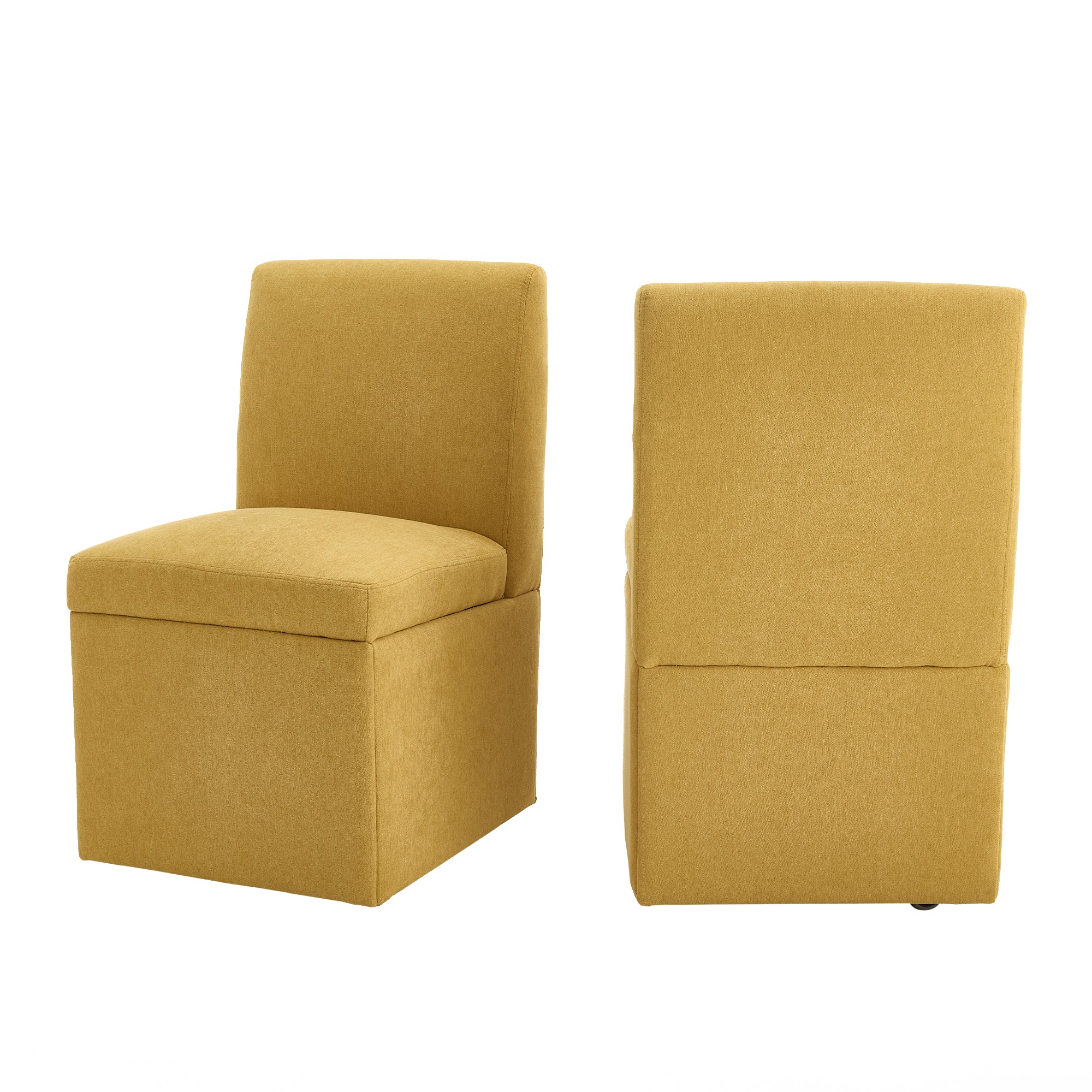 360 Degree Swivel Upholstered Dining Chairs Set of 2 Swivel Dining