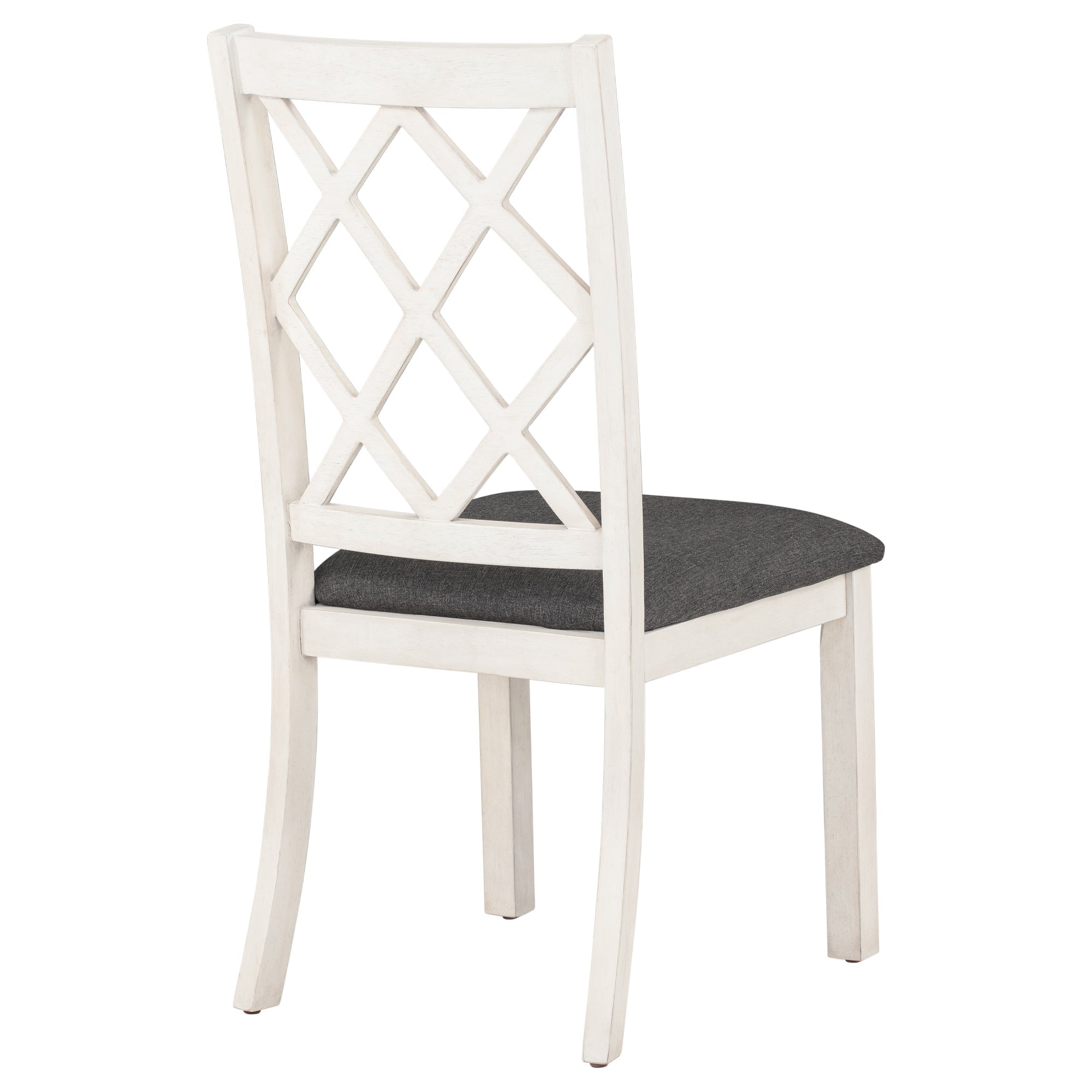 Mid-Century Solid Wood 5-Piece Round Dining Table Set, Kitchen Table