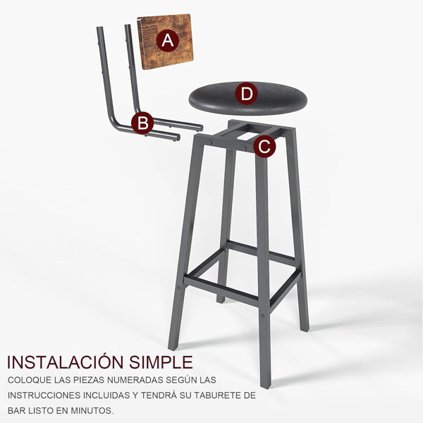 Bar Stool 2-piece Set - Prohibited From Sale In Temu And Not Shipped On Weekends