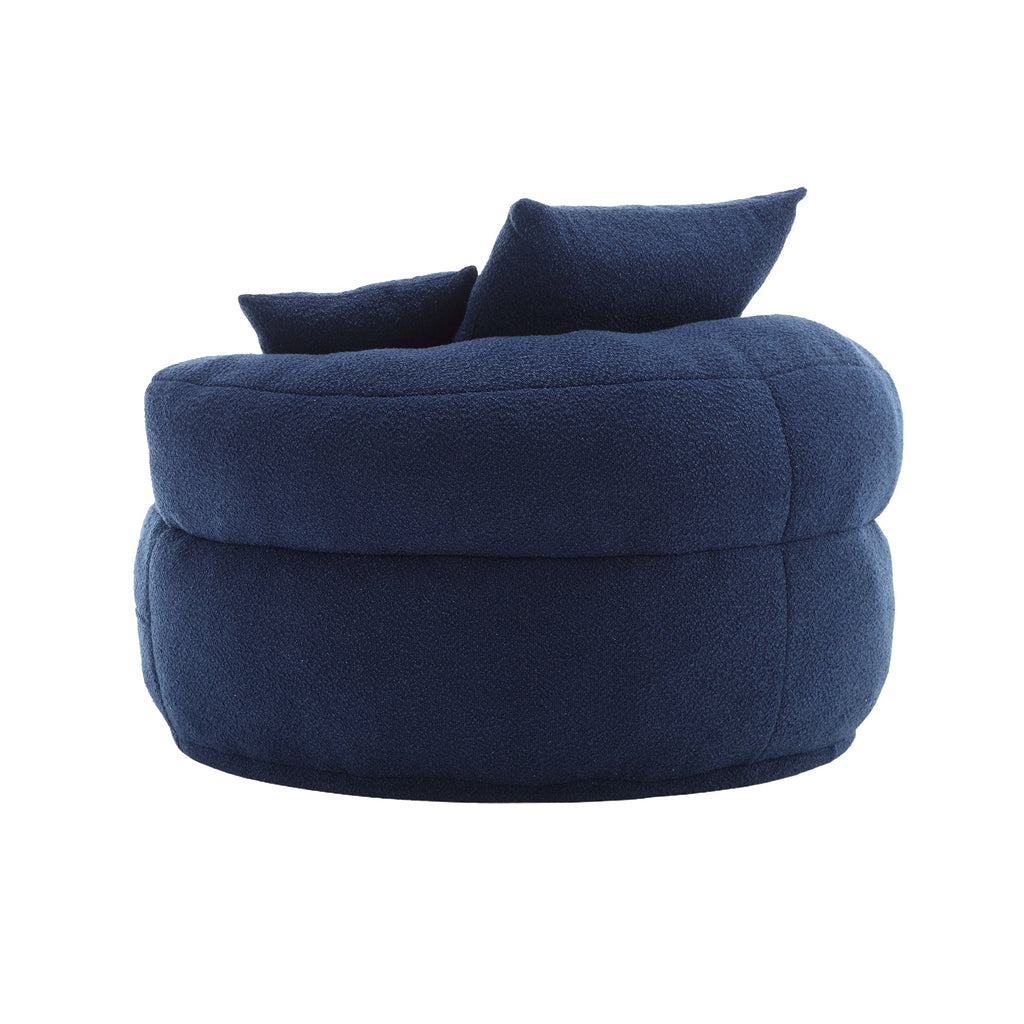 Chenille Sponge single sofa,No Assembly Required,Fluffy Modern Sleeper