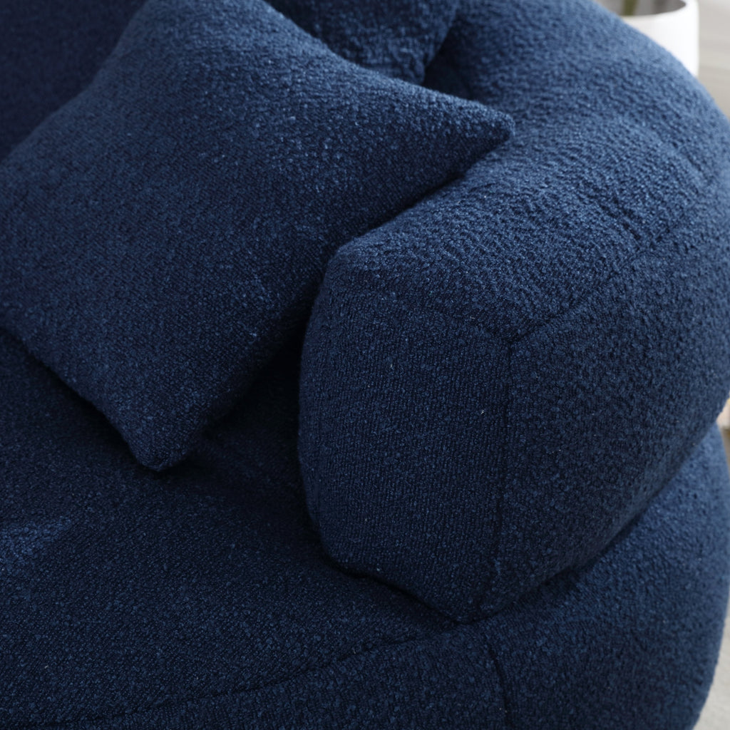 Chenille Sponge single sofa,No Assembly Required,Fluffy Modern Sleeper