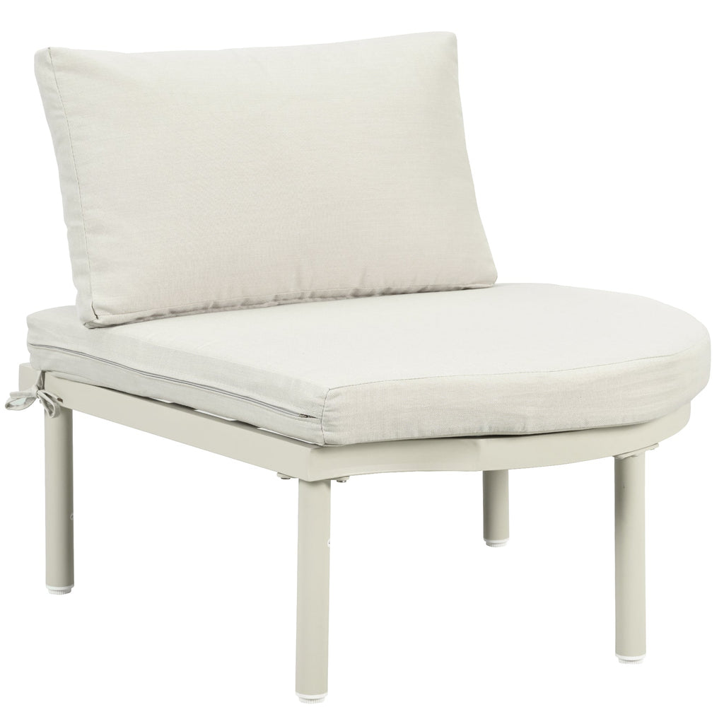 8-Piece Patio Sofa Furniture Set, Half Moon Outdoor Sectional Sofa