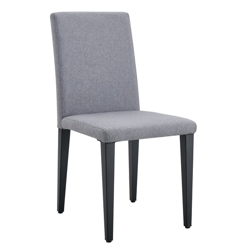 Exquisite Light Gray Linen-Cotton Dining Chairs Set of 4, Simple and