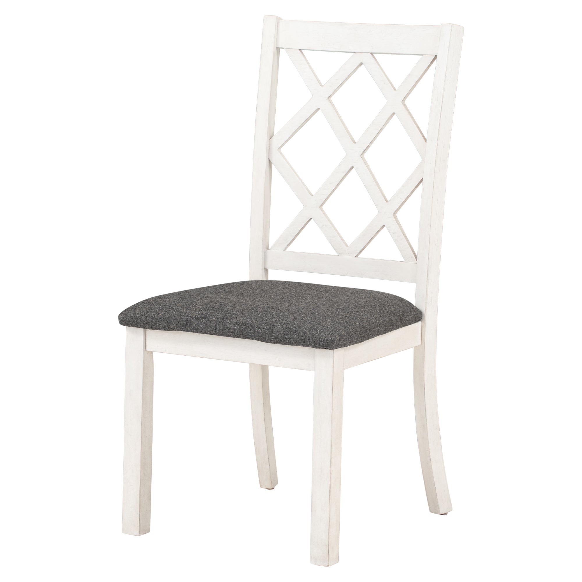 Mid-Century Solid Wood 5-Piece Round Dining Table Set, Kitchen Table