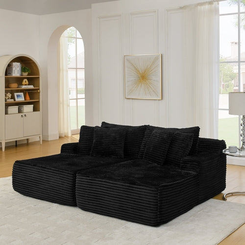 Two-seater lazy sofa lounge chair,Compressed sofa no assembly