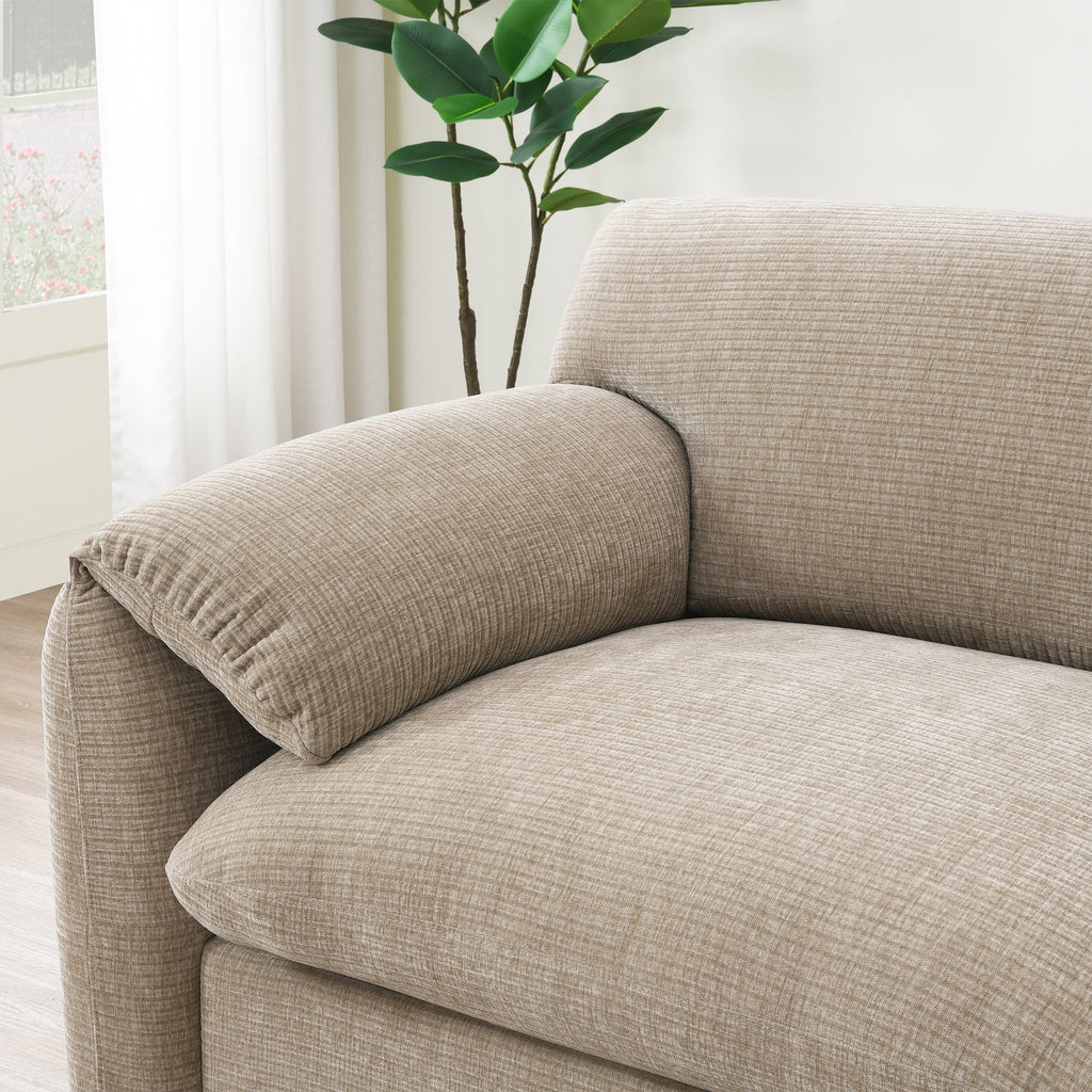 108' Modular Sectional Sofa, L-Shape with 31.5' Extra-Wide Seat