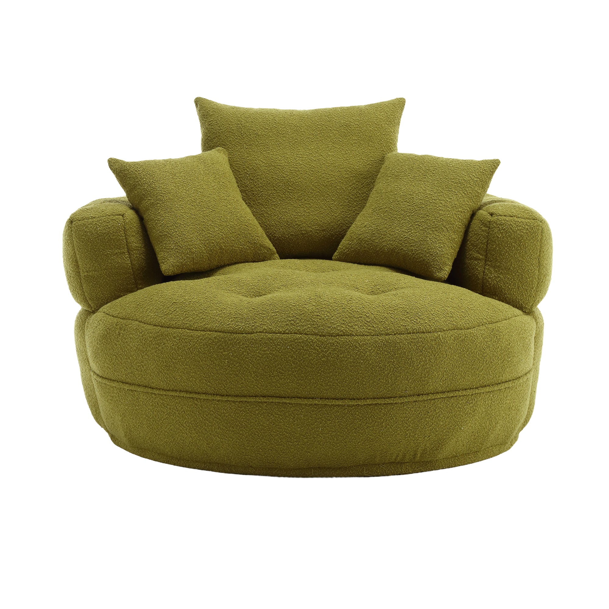Chenille Sponge single sofa,No Assembly Required,Fluffy Modern Sleeper