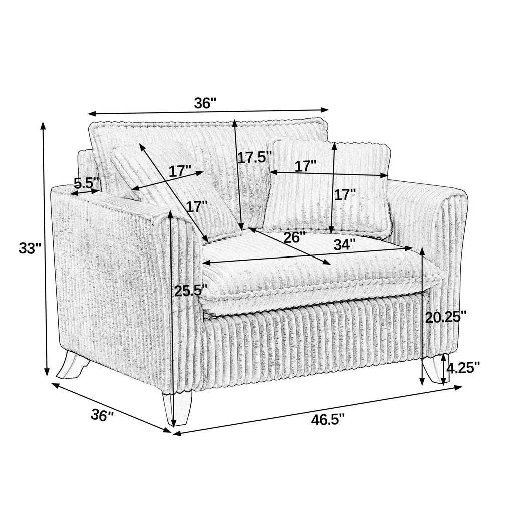 Lazy sofa chair, comfortable single-person sofa chair, with a backrest