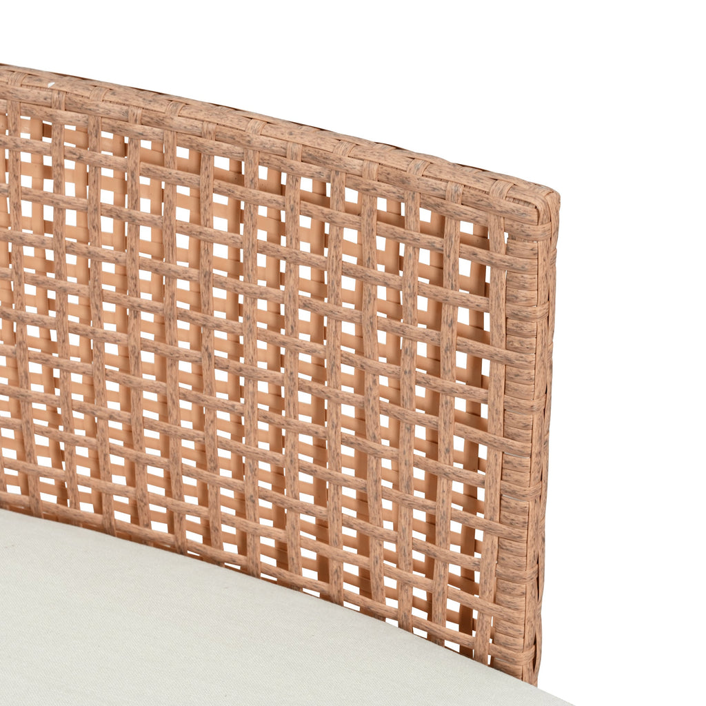 8-Piece Patio Sofa Furniture Set, Half Moon Outdoor Sectional Sofa