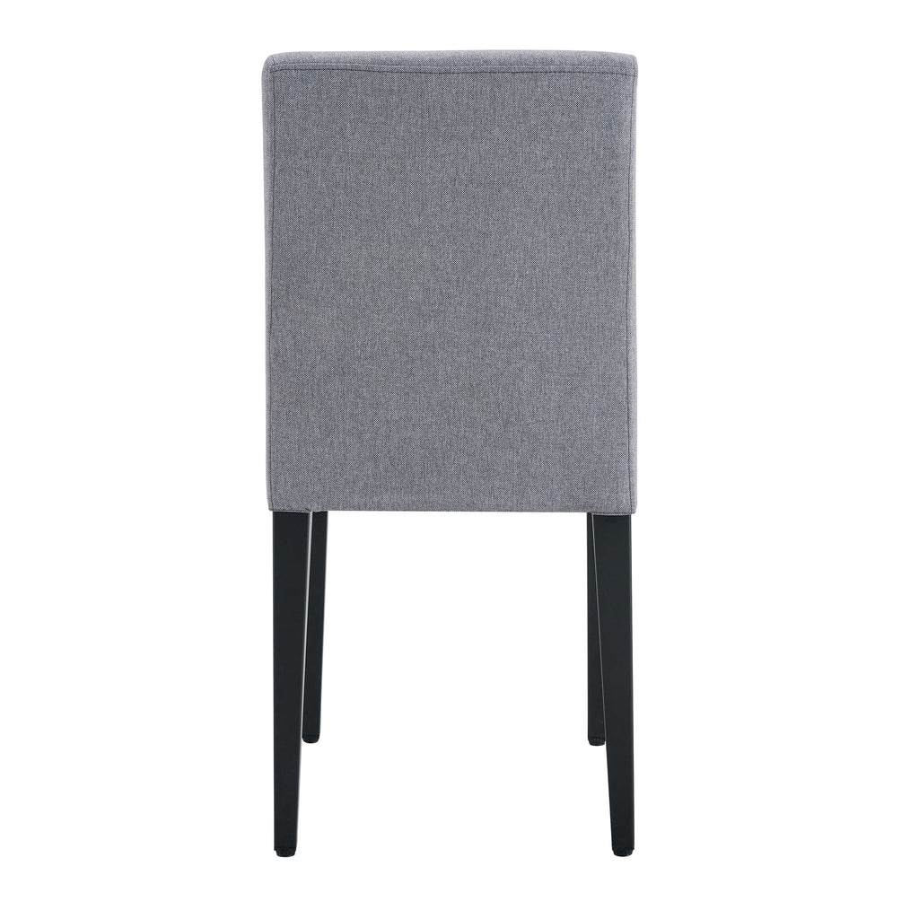 Exquisite Light Gray Linen-Cotton Dining Chairs Set of 4, Simple and