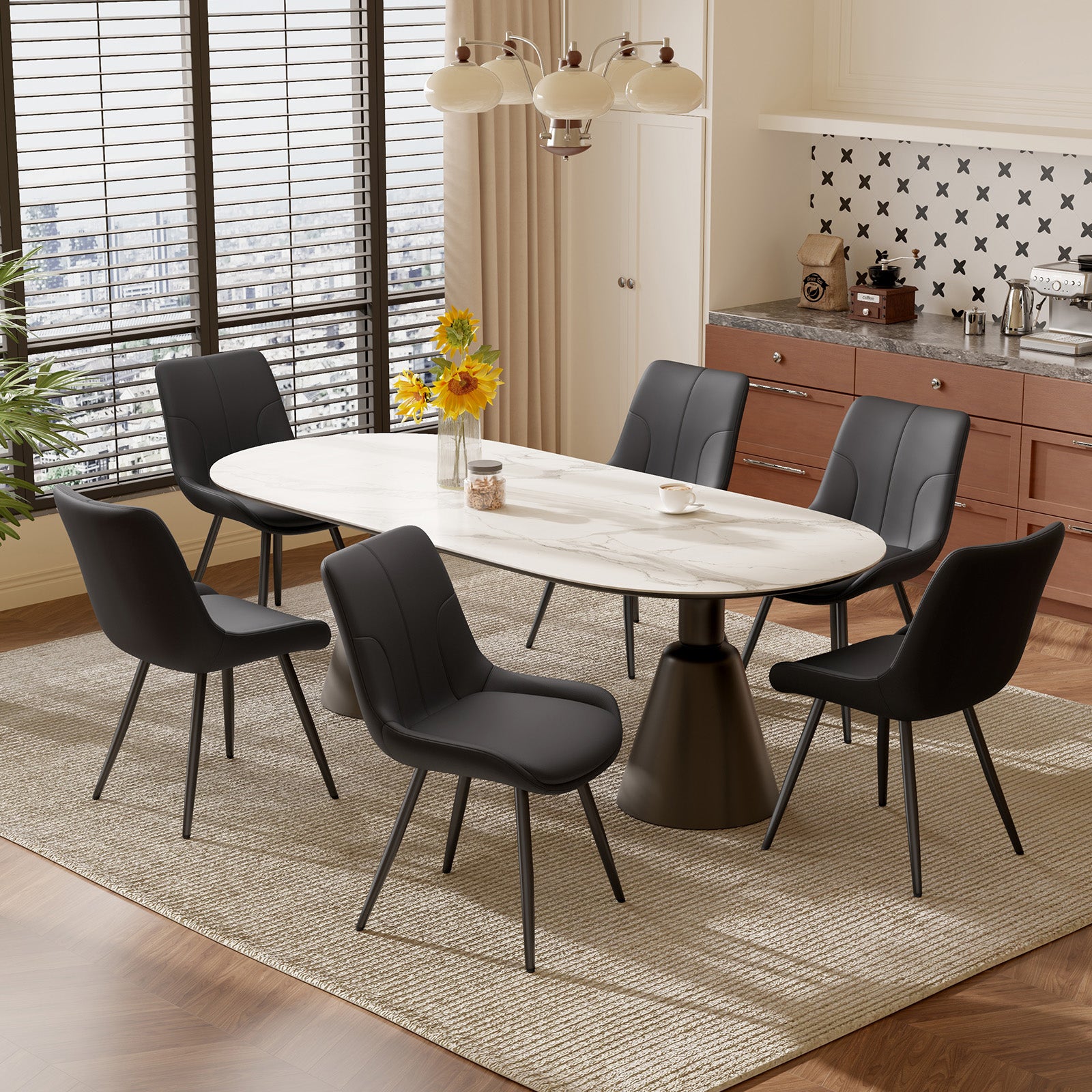 A Set Of 2 Dining Chairs, Upholstered In Synthetic Leather, With Metal Chair Legs, Suitable For Dining Rooms, Living Rooms And Bedrooms