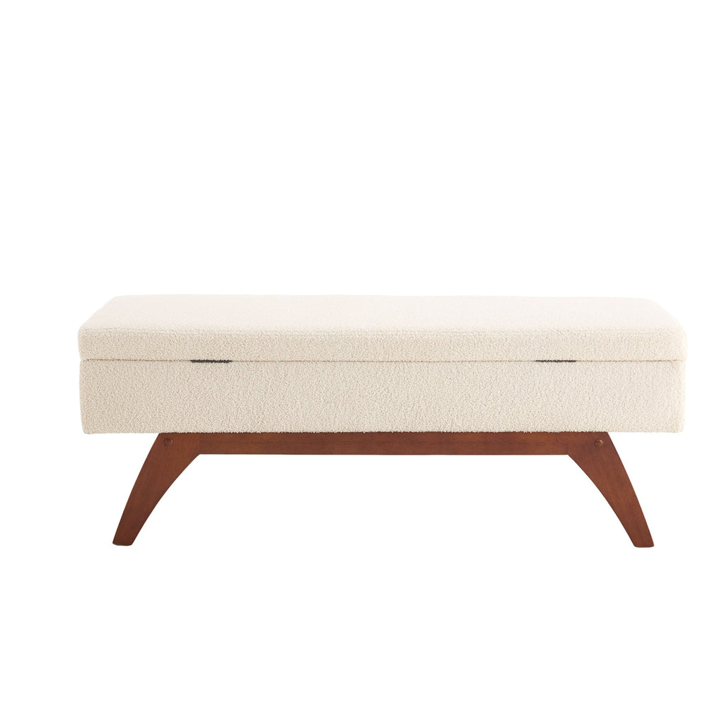 Teddy wool fabric, solid wood feet for solid weighing, and bed end