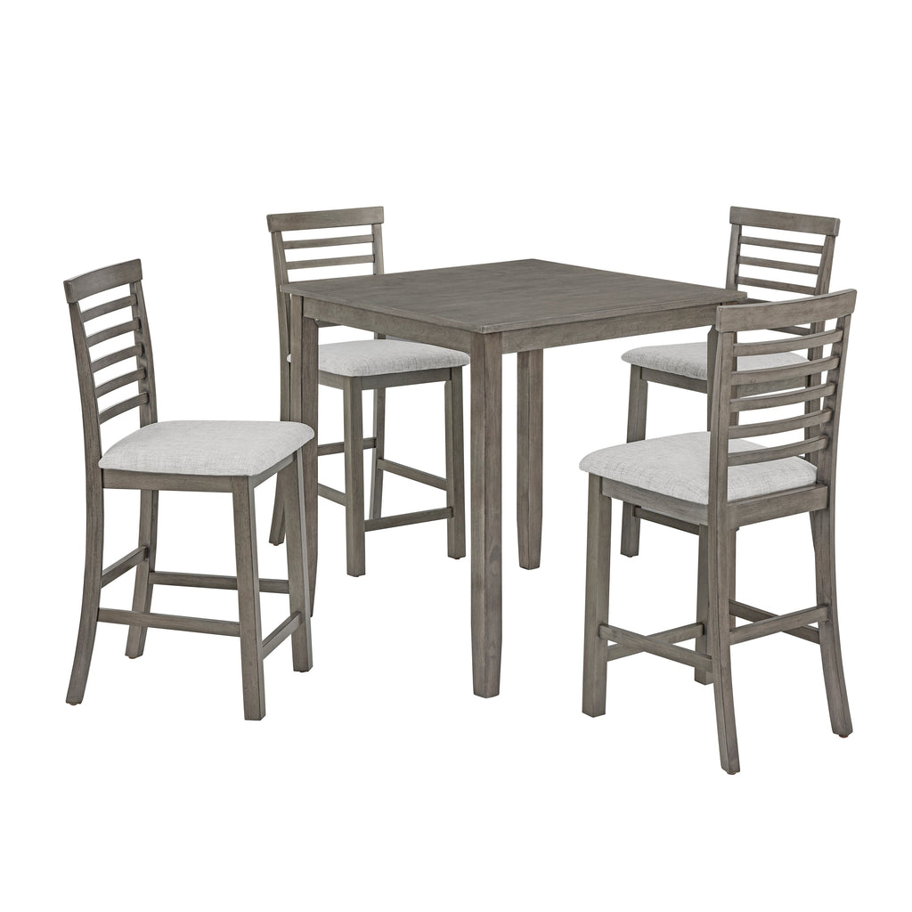 Dining Table, Bar Table and Chairs Set, 5 Piece Dining Table