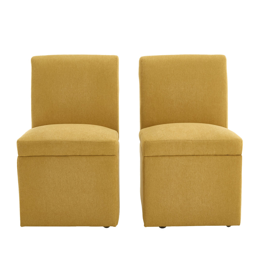 360 Degree Swivel Upholstered Dining Chairs Set of 2 Swivel Dining