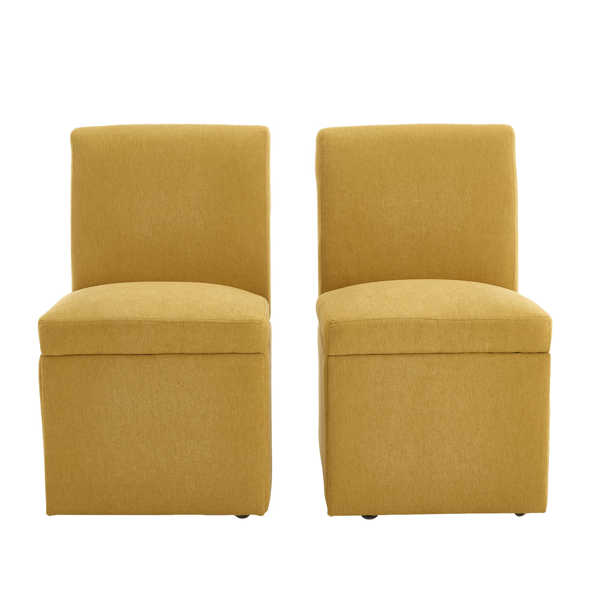 360 Degree Swivel Upholstered Dining Chairs Set of 2 Swivel Dining