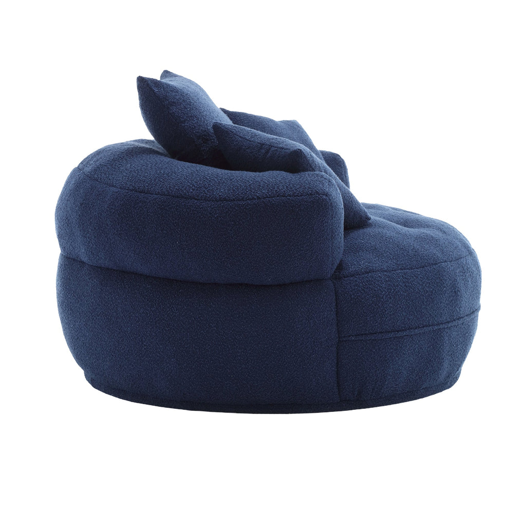 Chenille Sponge single sofa,No Assembly Required,Fluffy Modern Sleeper
