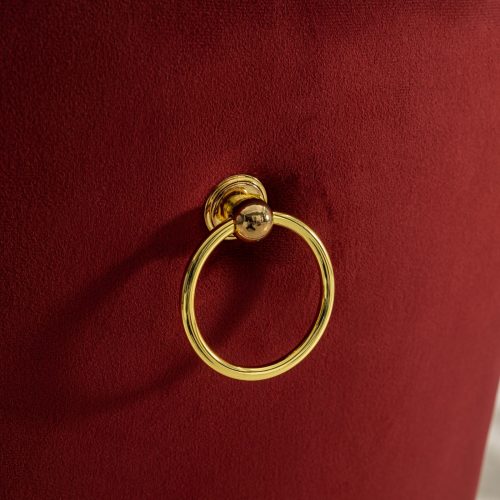 High-end Tufted Solid Wood Contemporary Velvet Upholstered Dining Chair With Golden Stainless Steel Plating Legs,Nailhead Trim,Set Of 2