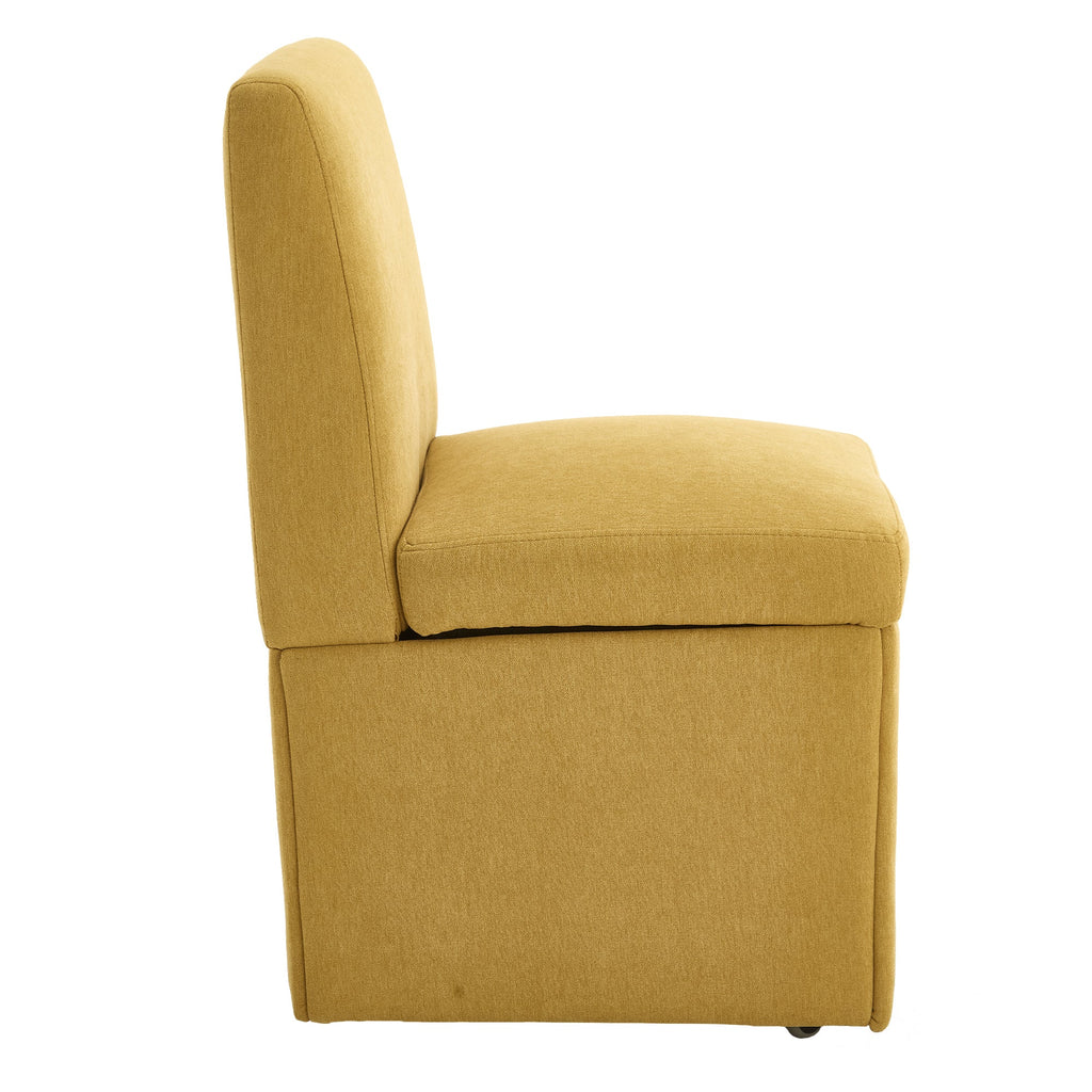 360 Degree Swivel Upholstered Dining Chairs Set of 2 Swivel Dining