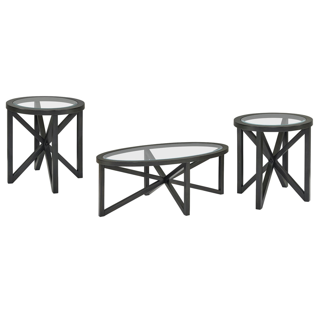 Modern simple glass coffee table, tempered glass coffee table solid