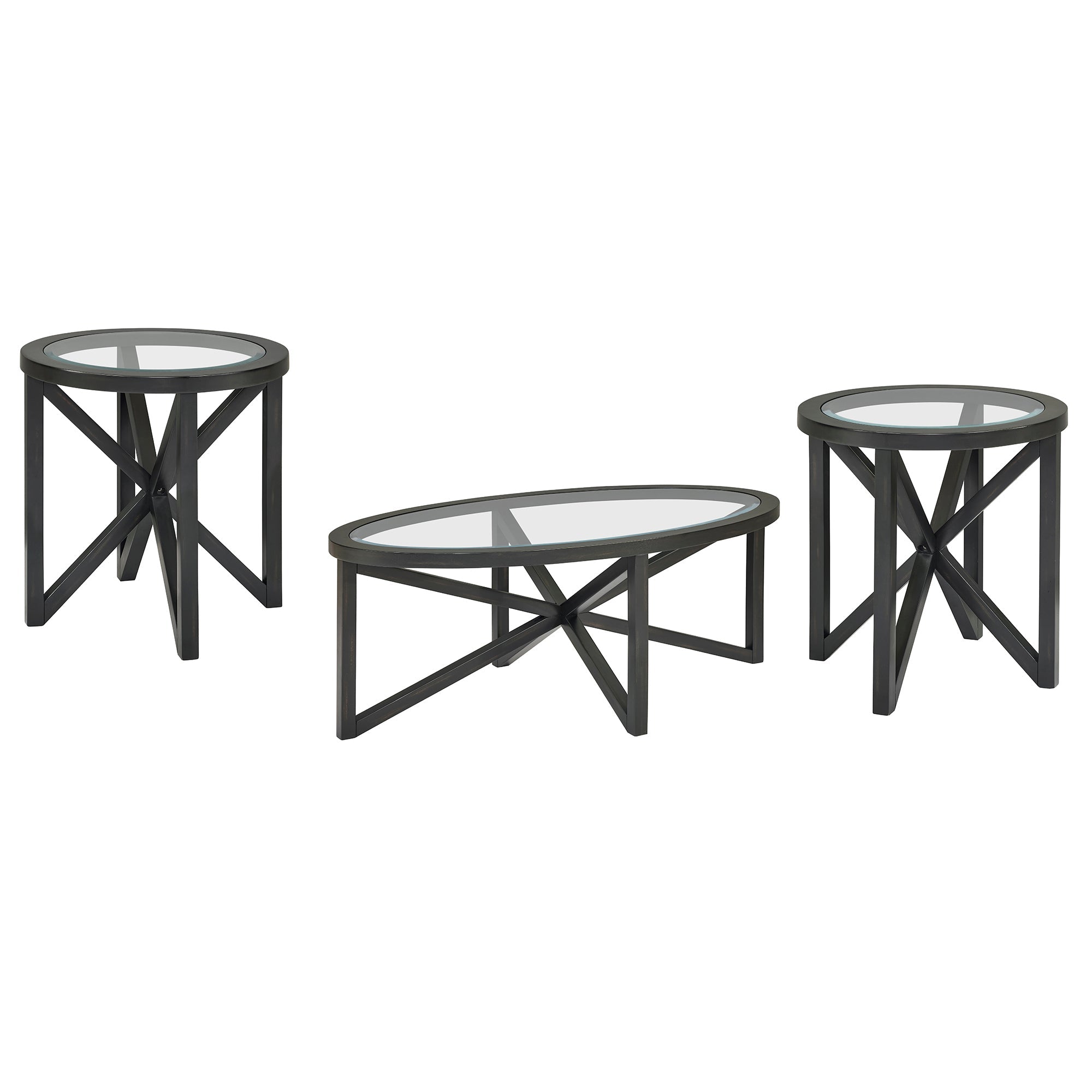 Modern simple glass coffee table, tempered glass coffee table solid