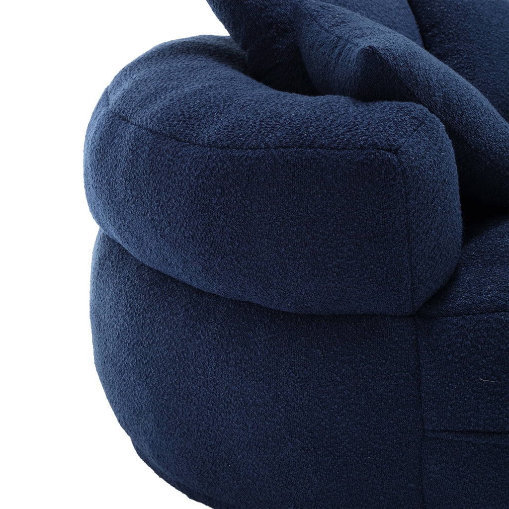 Chenille Sponge single sofa,No Assembly Required,Fluffy Modern Sleeper