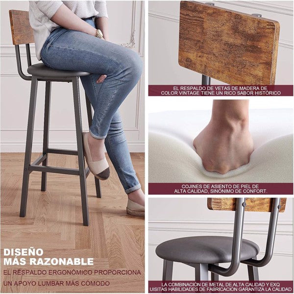 Bar Stool 2-piece Set - Prohibited From Sale In Temu And Not Shipped On Weekends